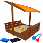 Piaskownica z daszkiem 120 zamykana drewniana impregnowana