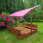 Piaskownica z daszkiem 120 zamykana drewniana impregnowana