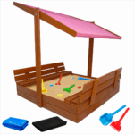 Piaskownica z daszkiem 120 zamykana drewniana impregnowana