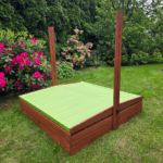 Piaskownica z daszkiem 120 zamykana drewniana impregnowana