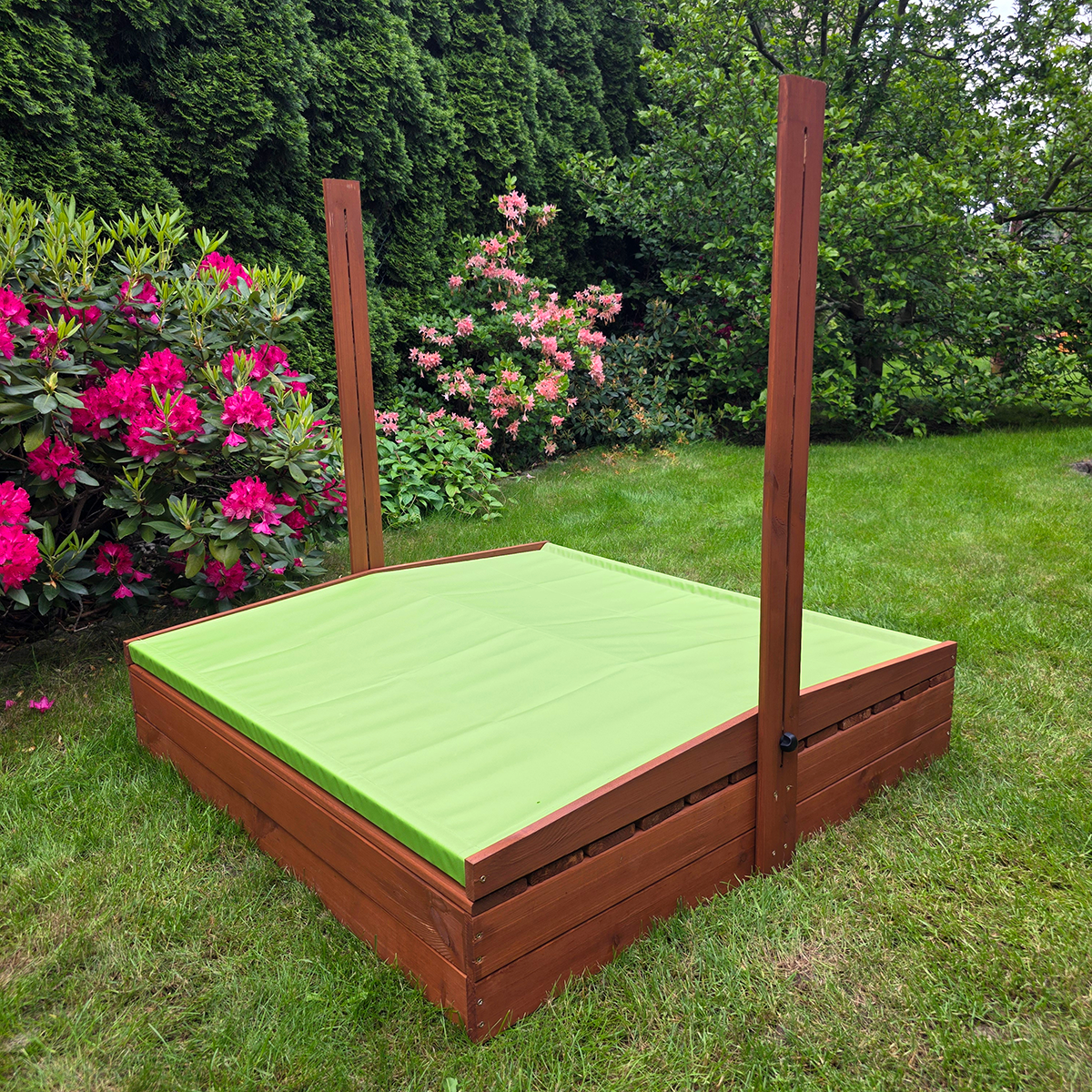 Piaskownica z daszkiem 120 zamykana drewniana impregnowana