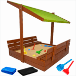 Piaskownica z daszkiem 120 zamykana drewniana impregnowana