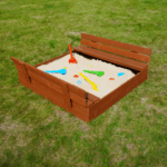 Piaskownica zamykana drewniana 120 impregnowana