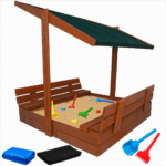 Piaskownica z daszkiem 120 zamykana drewniana impregnowana