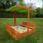 Piaskownica z daszkiem 120 zamykana drewniana impregnowana