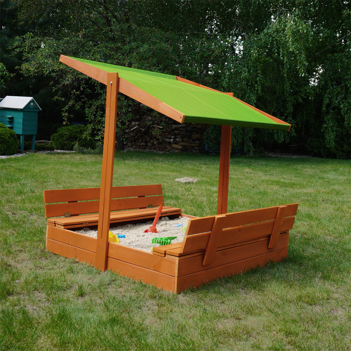 piaskownica 120 zilona kasztan