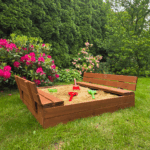 Piaskownica zamykana drewniana 120 impregnowana