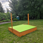 Piaskownica z daszkiem zamykana 150 drewniana impregnowana