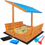 Piaskownica z daszkiem 120 zamykana drewniana impregnowana