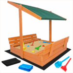 Piaskownica z daszkiem 120 zamykana drewniana impregnowana