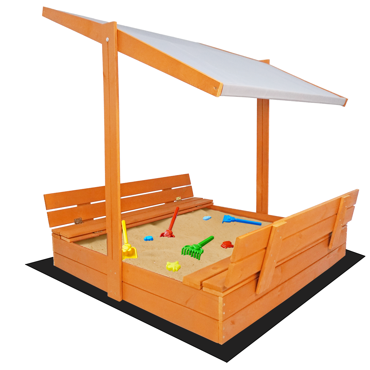 Piaskownica z daszkiem 120 zamykana drewniana impregnowana