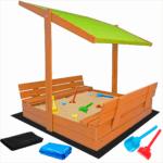 Piaskownica z daszkiem 120 zamykana drewniana impregnowana