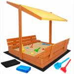 Piaskownica z daszkiem 120 zamykana drewniana impregnowana