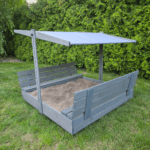 Piaskownica z daszkiem zamykana 150 drewniana impregnowana