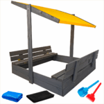 Piaskownica z daszkiem 120 zamykana drewniana impregnowana