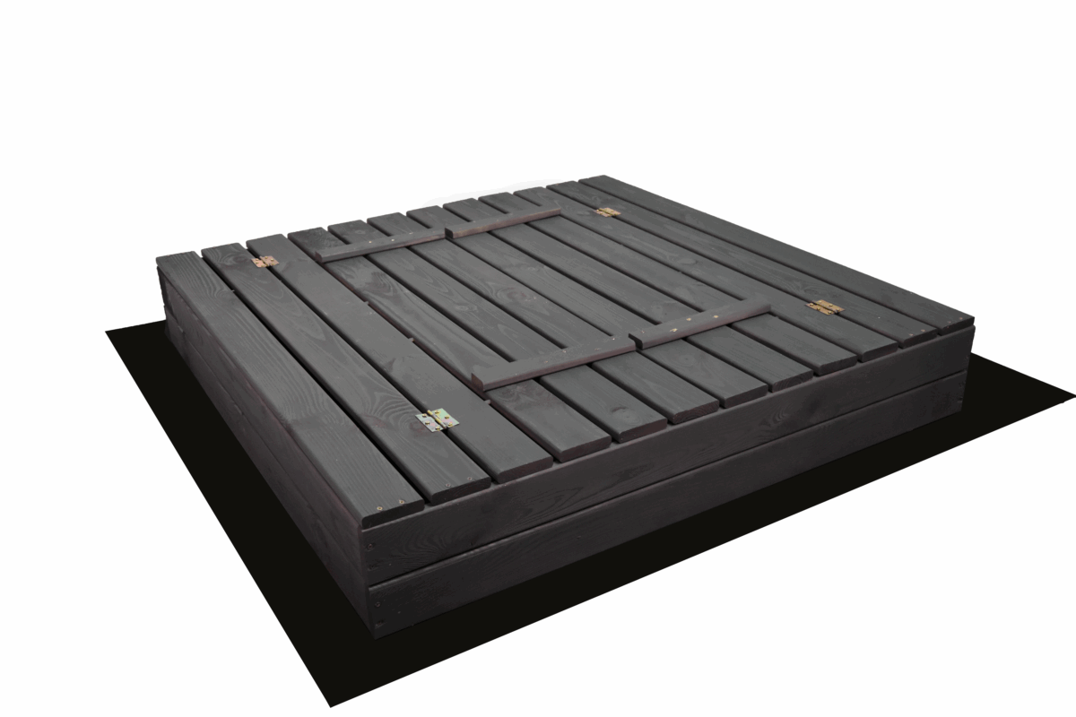 Piaskownica zamykana drewniana 120 impregnowana