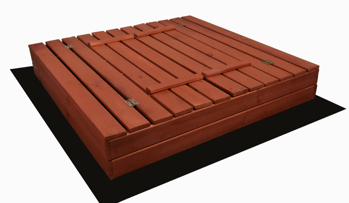 Piaskownica zamykana drewniana 120 impregnowana